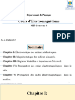 Cours Electromagnétisme - Chapitre 1 Diélectrique