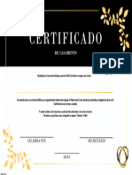 Certificado CASAMENTO