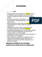 Estudo de Patologia e Anatomia Dos Órgãos Da Fala e Audição