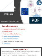 Lecture # 4 (Complex Numbers)