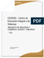 CEDINSI - Centro de Educación Integral y de Sistemas: Impuesto de Industria Y Comercio, Avisos Y Tableros - Ica