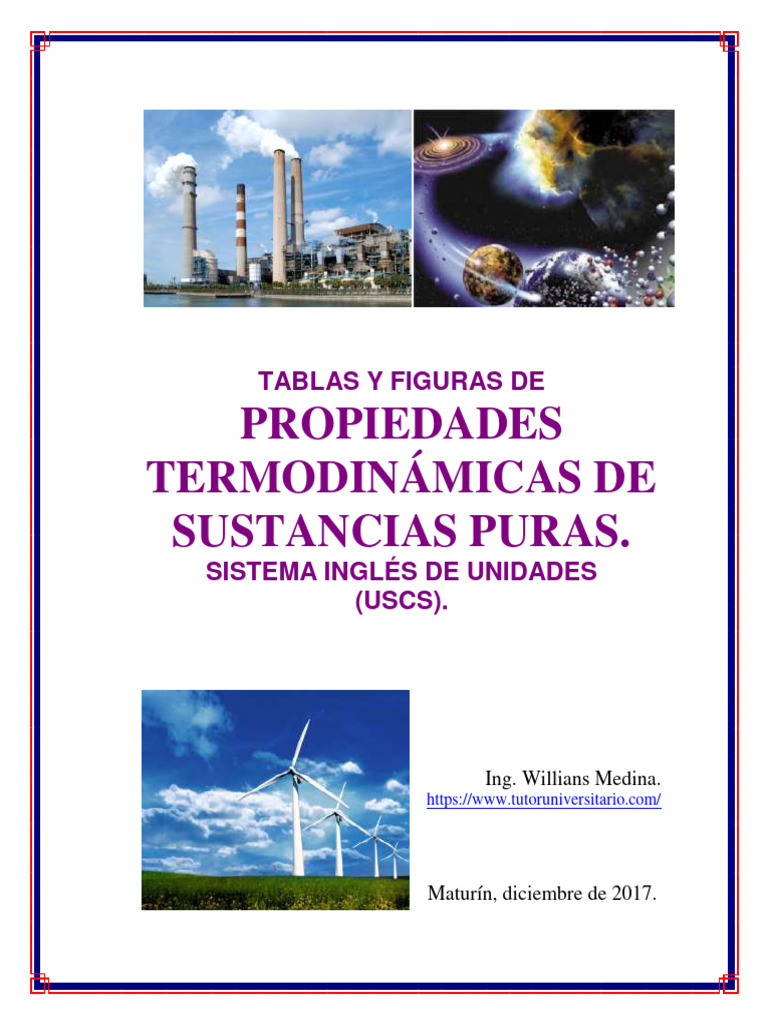 Tablas Termodinamicas Sistema Ingles PDF Gases Refrigerante