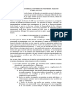 Las Doctrinas Sobre El Concepto de Fuentes de Derecho Internacional