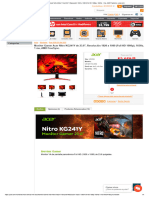Monitor Gamer Acer Nitro KG241Y de 23.8_, Resolución 1920 x 1080 (Full HD 1080p), 165Hz, 1 ms, AMD FreeSync. _ pcel.com