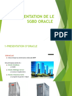 Presentation de Le SGBD Oracle