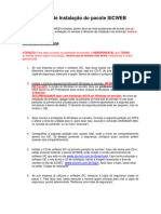 Manual de Instalação Do Pacote SICWEB