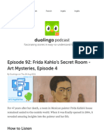 Episode 92 - Frida Kahlo's Secret Room - Art Mysteries, Episode 4 - Duolingo