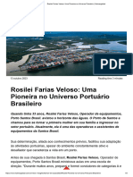 Rosilei Farias Veloso - Uma Pioneira No Universo Portuário - Kalmarglobal