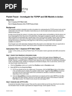 B 3.5.5 Packet Tracer - Investigate The TCP Ip and Osi Models in Action