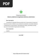 Calculo y Medición Magnitudes | PDF | voltaje | Corriente eléctrica