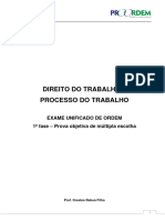 Apostila de Direito e Processo Do Trabalho - Exame 40