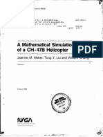 A Mathematical Simulation Model of A CH-47B Helicopter