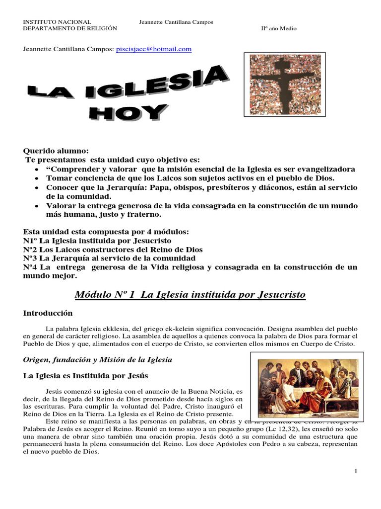 Jerarquía y misión de la Iglesia Católica | PDF | Iglesia Católica | Jesús