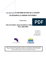 293. Tipo de cambio, tasas de interés e inflación en Costa Rica 2006-2008_XV Informe Estado de la Nación en Desarrollo Humano Sostenible_Libro completo