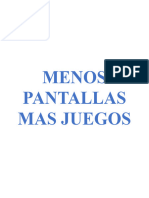 Menos Pantallas Mas Juegos