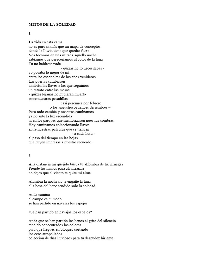 Mitos del Color de la Soledad | PDF