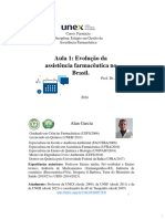 AULA 1 - Evolução da assistência farmacêutica no Brasil