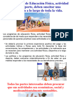 Los Programas de Educación Física, Actividad Física