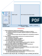 Evaluaciones de Octavo