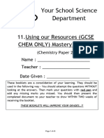 Using Our Resources (GCSE CHEMISTRY ONLY) - Paper 2 TES
