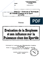 Evaluation de La Souplesse Et Son Influence Sur La Puissance Chez Des Sportifs