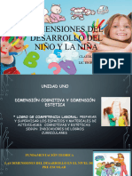 Dimensiones Del Desarrollo Del Niño y La Niña