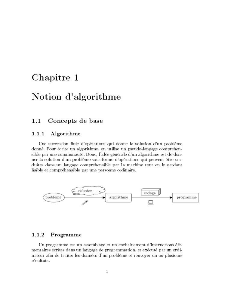 Notions fondamentales d'algorithmique | PDF | Théorie de la complexité ...