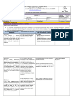 Formato de Planificacion Microcurricular de Cuarto Grado.