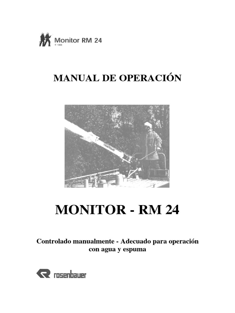 Monitor RM 24 ROSENBAUER | PDF | Agua | Espuma