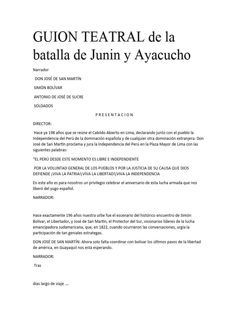 Hola como stas guion pdf per am rica del sur