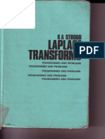 Laplace Transforms;Programmes & Problems - K.a. Stroud