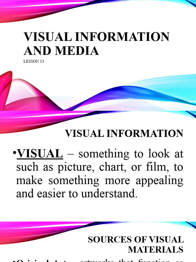 Visual Information and Media Essentials | PDF | Image | Graphics
