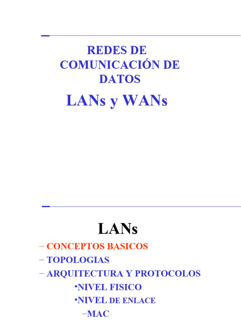 Conceptos Esenciales de LAN y WAN | PDF | Red de computadoras | Red de ...