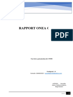 Rapport Onea Du Groupe 1