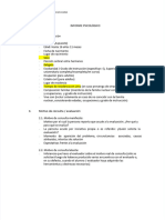 PDF Modelo de Informe Psicologico