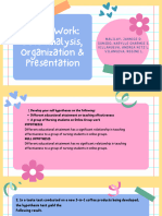 Data Organization and Presentation 1