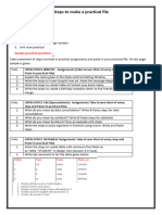 Practical File Instruction