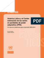 Estudios Estadísticos: América Latina y El Caribe: Estimación de Las Series en Paridades de Poder Adquisitivo (PPA)