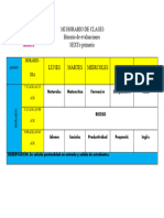 Mi Horario Evalaciónn