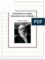 Analisis Pedagogia Del Oprimido