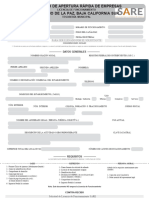 Formato Solicitud de Licencia de Funcionamiento Sare