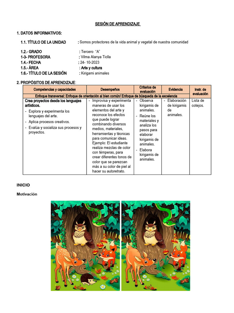 Kirigami Animal para Tercero A | PDF | Ajedrez | Juegos de habilidad mental