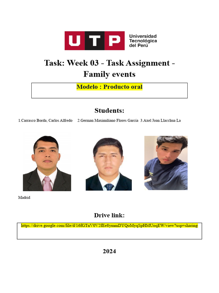Week 03 Family Assignment Details | PDF | Social Science | Computers