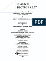 Black Henry Campbell Black's Law Dictionary Definitions of The Terms