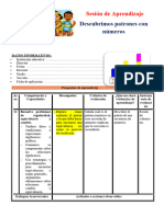 1° SESIÓN DÍA 2 MAT DESCUBRIMOS PATRONES CON NÚMEROS UNIDAD 6 SEMANA 4