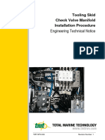 Tooling Skid Check Valve Manifold Installation Procedure