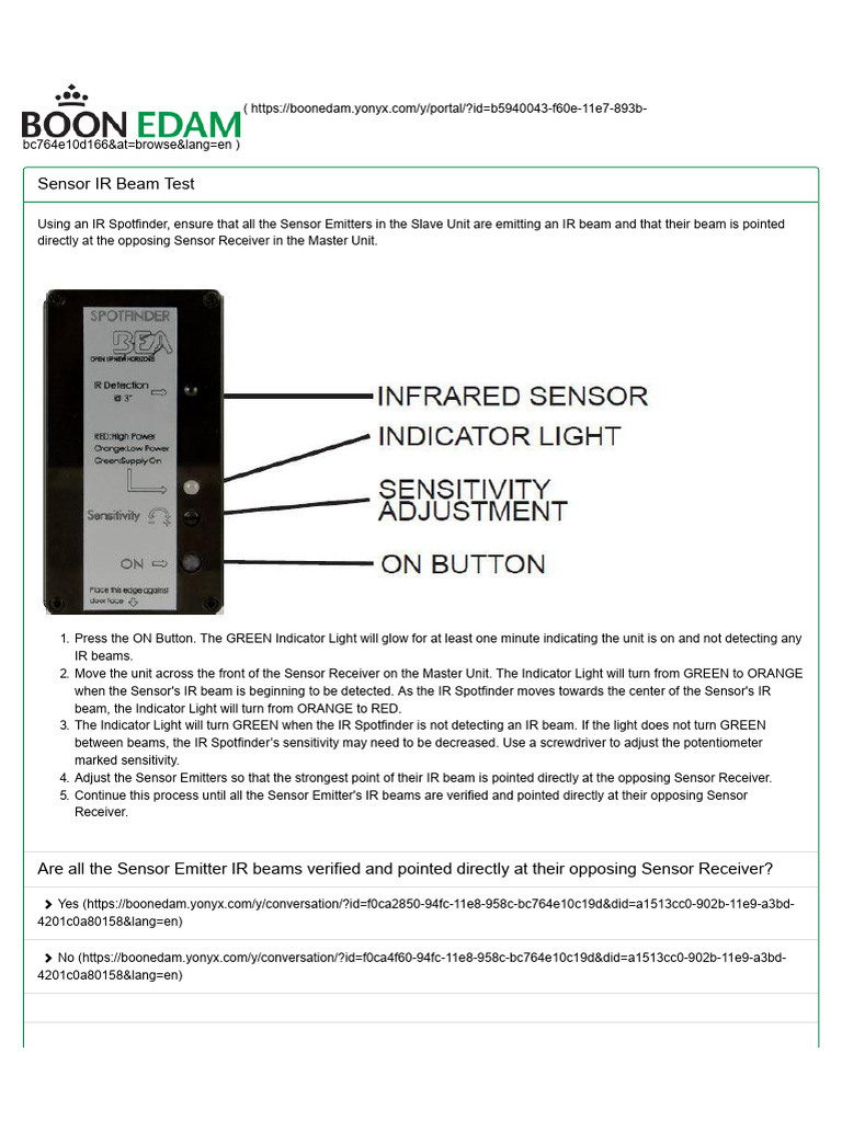 Sensor IR Beam Test | PDF | Equipment