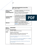 Practicum Lesson Plan - Final Teaching Day