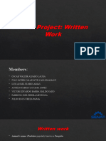 Final Project Written Work