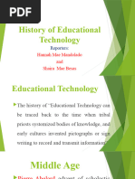 History of Educational Technology: Hannah Mae Mandolado and Shaira Mae Besas